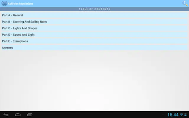Collision Regulations android App screenshot 1