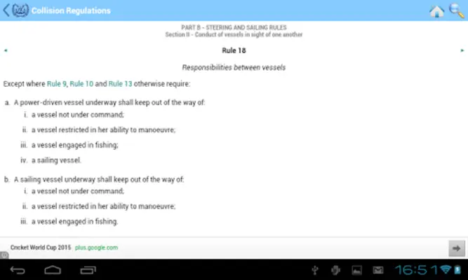Collision Regulations android App screenshot 3