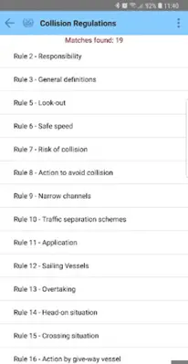 Collision Regulations android App screenshot 7